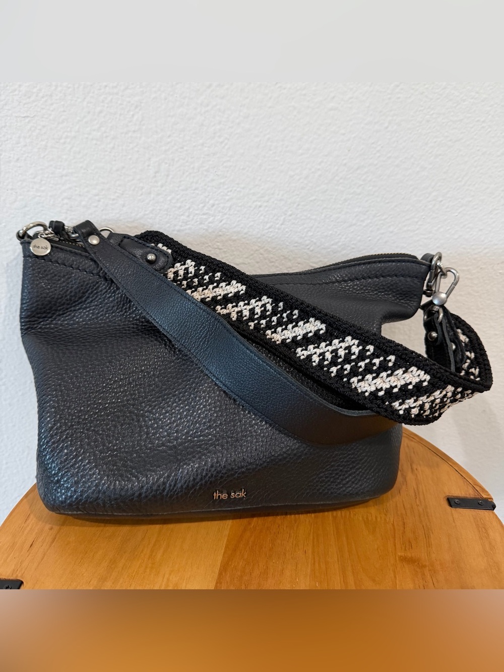 The Sak Jasmin Small Hobo in black.